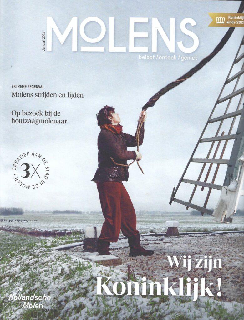 Les van Japanse Washi in het tijdschrift Molens